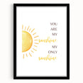 You Are My Sunshine Print - Children's Wall Decor