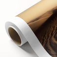 Stunning rolled canvas showcasing a serene beach landscape with vibrant sunset hues, elegantly packaged in a protective cardboard tube for safe shipping. Ideal for coastal-inspired home decor.