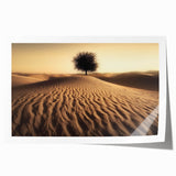 Serene landscape print showcasing vibrant beaches with soft waves and clear blue skies, elegantly rolled for display and shipping in a protective tube.