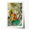 Modern Wall Art - Vibrant Tree and Rock Landscape - Contemporary Art Print