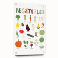 Vegetables Kids Educational Wall Art - Learning Poster for Classrooms