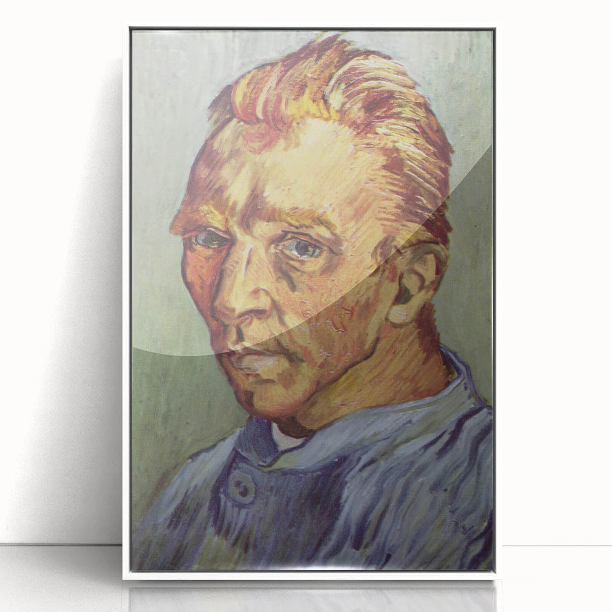 Acrylic print of Van Gogh-inspired modern art in art deco style with vibrant colors, ideal for nursery wall art.