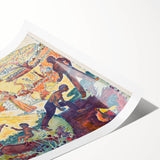 Harmonious Gathering - Modern Abstract Wall Art for Trendy Spaces