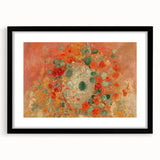Vibrant Nasturtiums - Modern Floral Wall Art for Trendy Home Decor