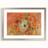 Vibrant Nasturtiums - Modern Floral Wall Art for Trendy Home Decor