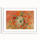 Vibrant Nasturtiums - Modern Floral Wall Art for Trendy Home Decor