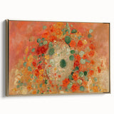 Vibrant Nasturtiums - Modern Floral Wall Art for Trendy Home Decor