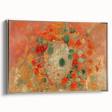 Vibrant Nasturtiums - Modern Floral Wall Art for Trendy Home Decor