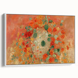 Vibrant Nasturtiums - Modern Floral Wall Art for Trendy Home Decor