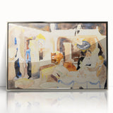 Abstract Modern Art Scene: Minimalist & Contemporary Wall Decor