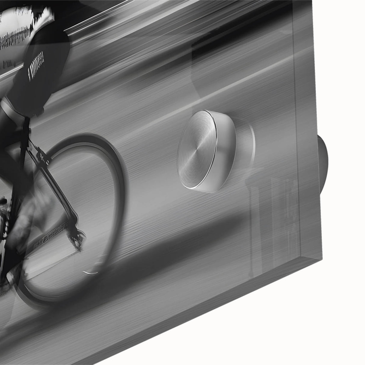 Cyclist in Motion – Emotive Urban Silhouette Photography Print