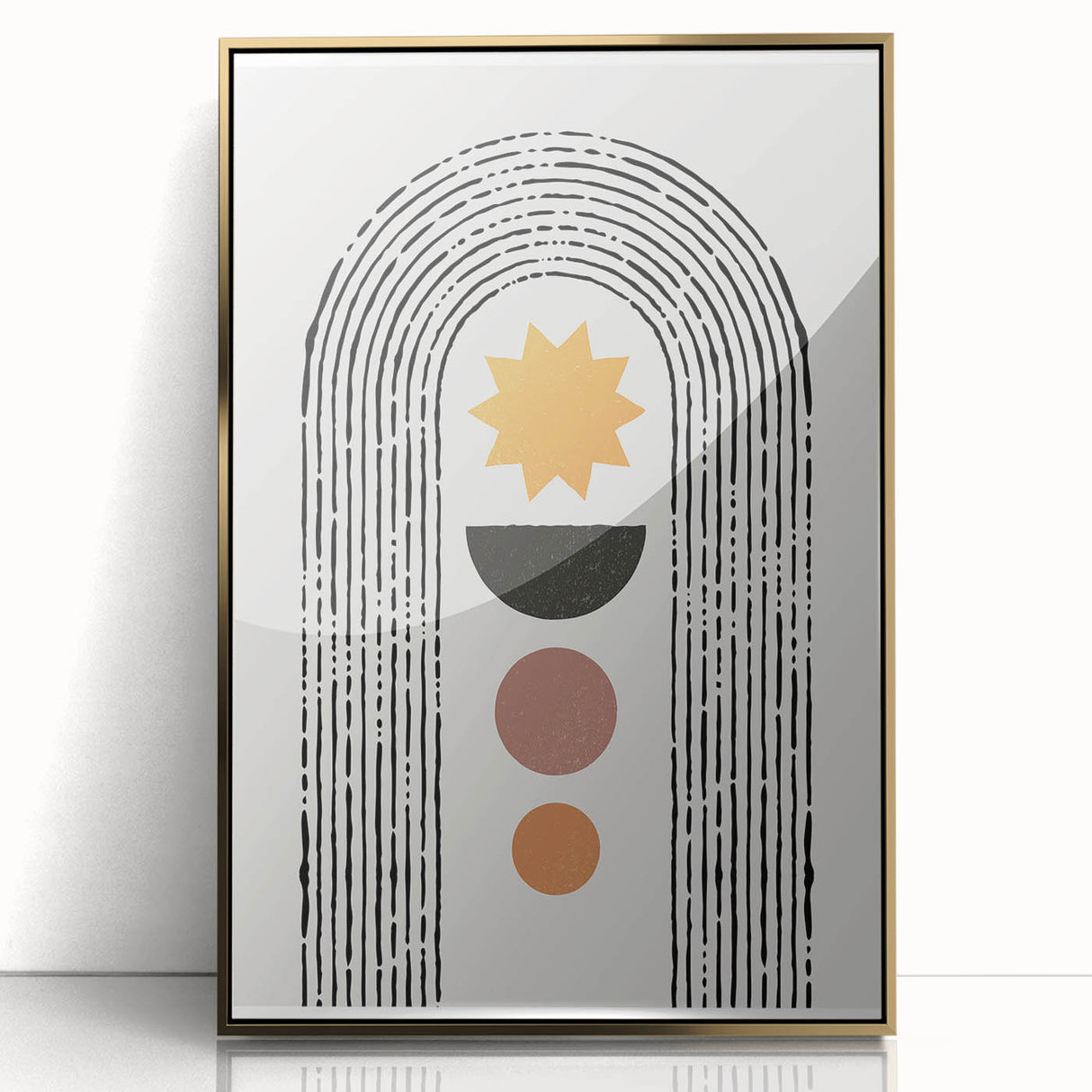 Framed Dining Room Prints - Modern Geometric Abstract Art