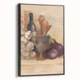Black and white vintage poster art of a landscape on framed canvas, suitable for bedroom decor.