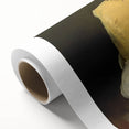 Art Deco poster of assorted pastries in soft pink and cream tones on rolled canvas, ideal for nursery wall art.