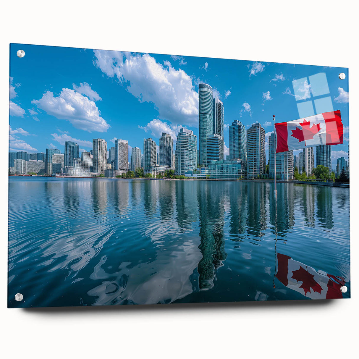 Patriotic Canadian Flag & Cityscape Prints - Canadian Heritage Wall Art