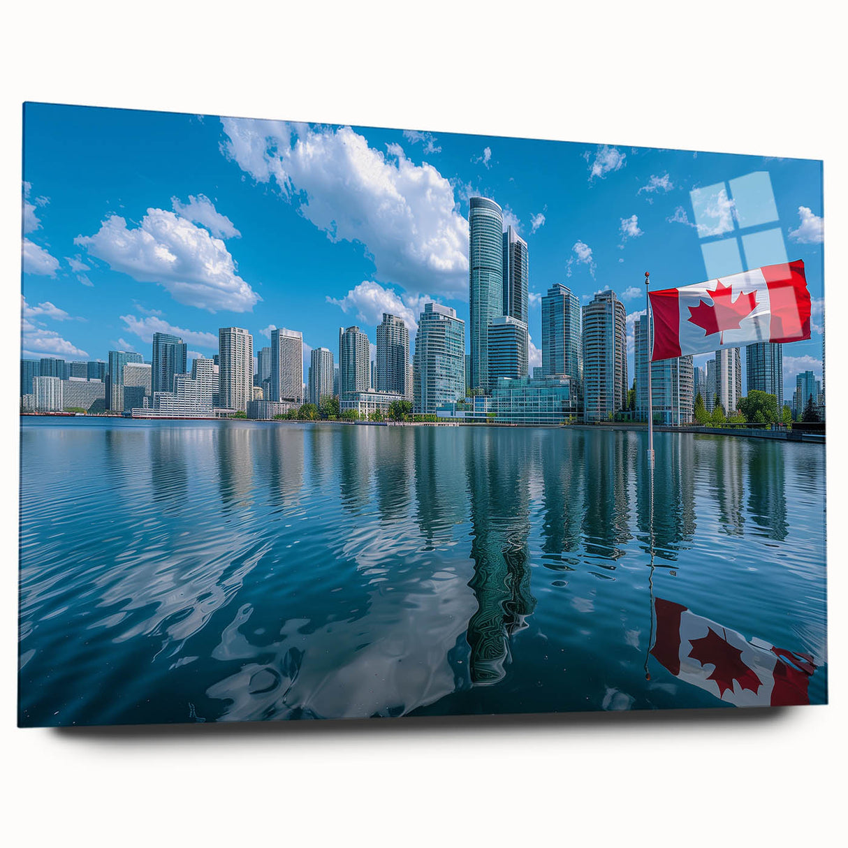 Patriotic Canadian Flag & Cityscape Prints - Canadian Heritage Wall Art