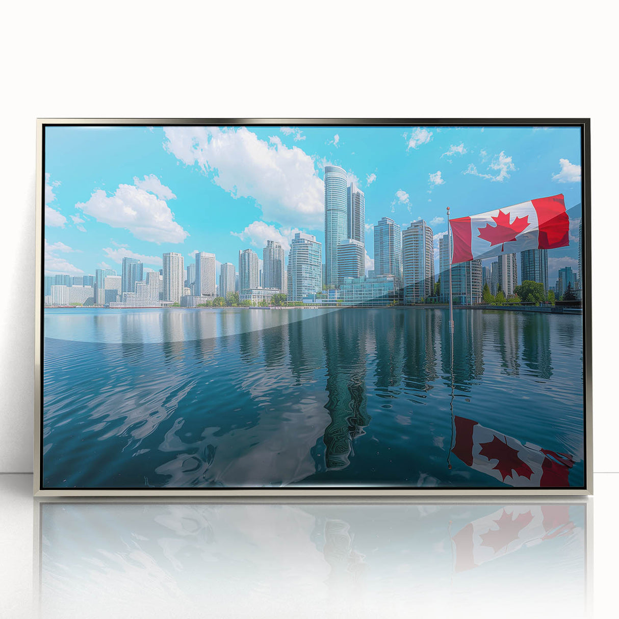 Patriotic Canadian Flag & Cityscape Prints - Canadian Heritage Wall Art