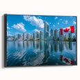 Patriotic Canadian Flag & Cityscape Prints - Canadian Heritage Wall Art