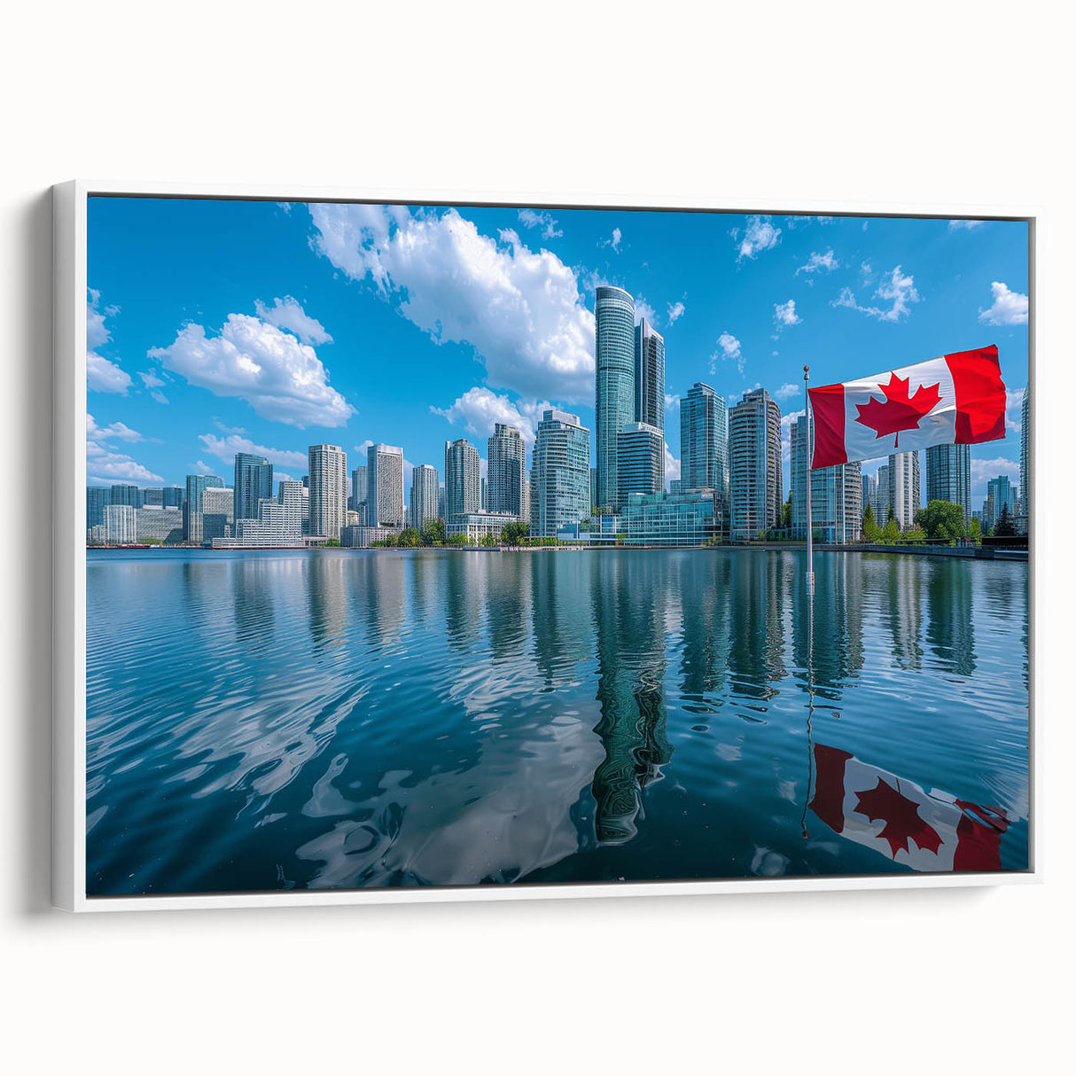 Patriotic Canadian Flag & Cityscape Prints - Canadian Heritage Wall Art