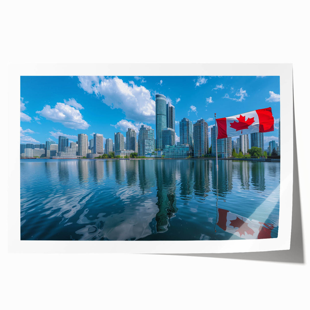 Patriotic Canadian Flag & Cityscape Prints - Canadian Heritage Wall Art