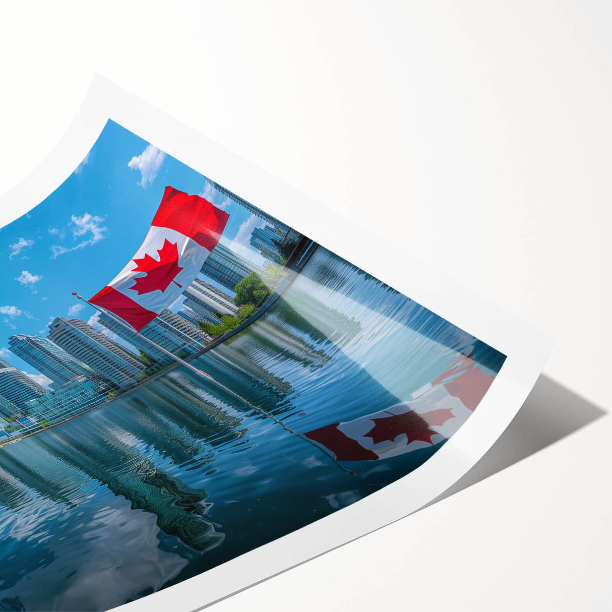 Patriotic Canadian Flag & Cityscape Prints - Canadian Heritage Wall Art