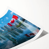 Patriotic Canadian Flag & Cityscape Prints - Canadian Heritage Wall Art