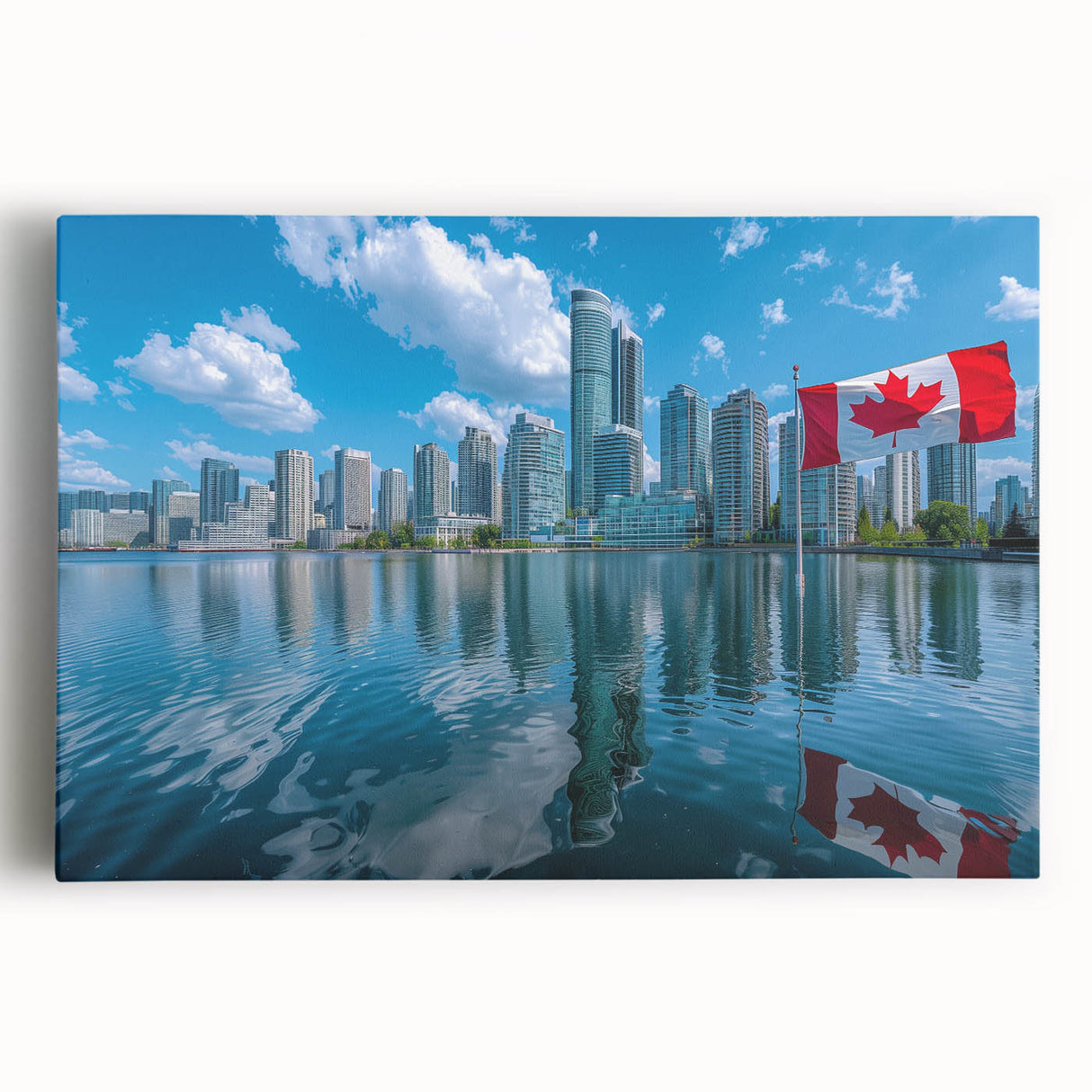 Patriotic Canadian Flag & Cityscape Prints - Canadian Heritage Wall Art