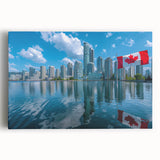 Patriotic Canadian Flag & Cityscape Prints - Canadian Heritage Wall Art