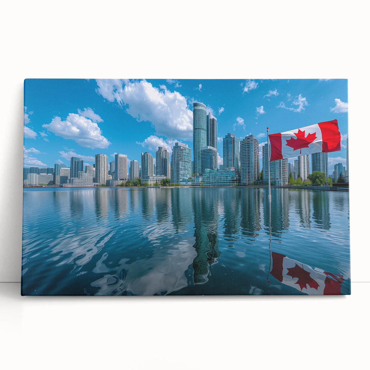 Patriotic Canadian Flag & Cityscape Prints - Canadian Heritage Wall Art