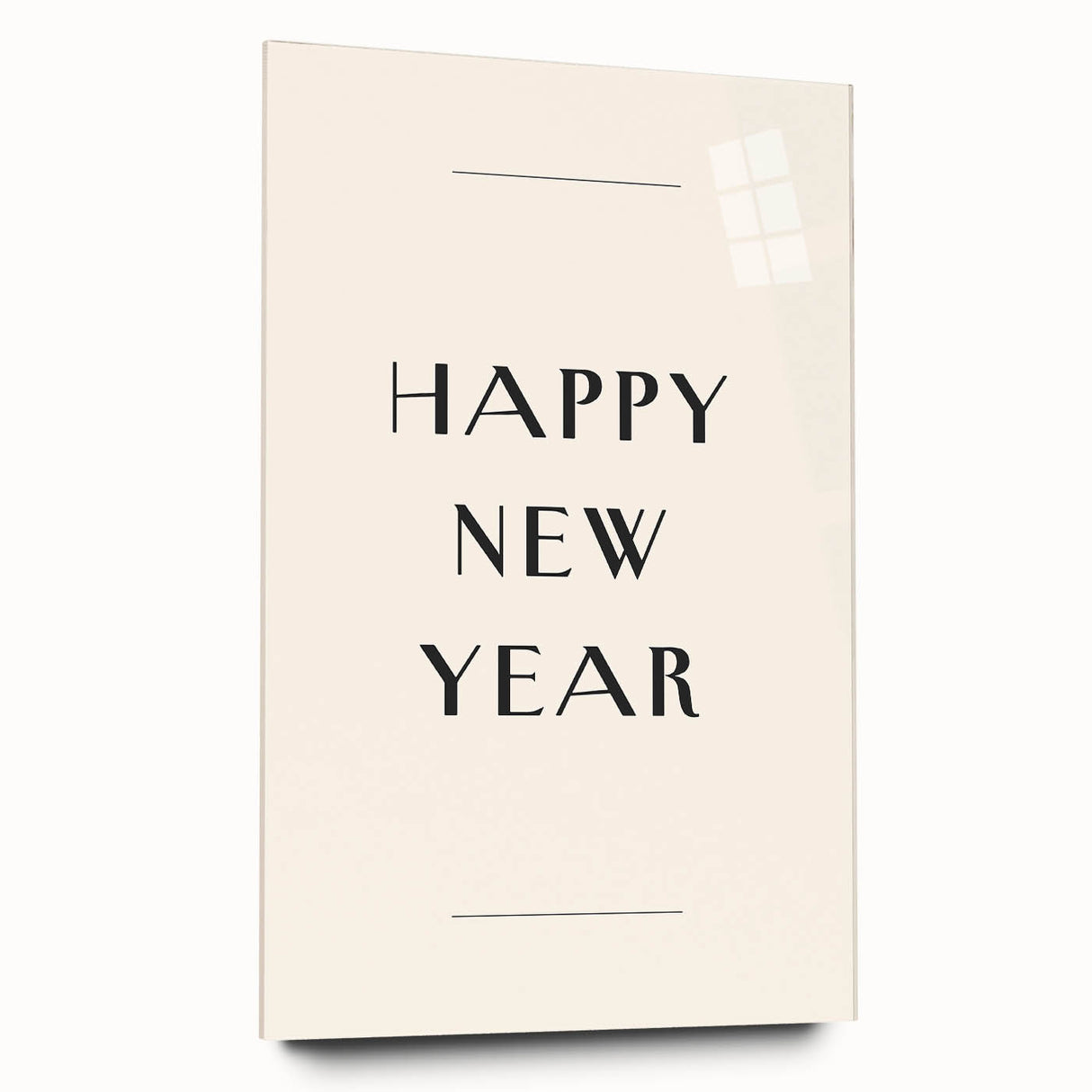 Minimalist Happy New Year - New Year's Eve Wall Art Print
