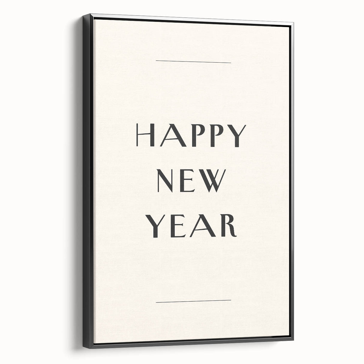 Minimalist Happy New Year - New Year's Eve Wall Art Print