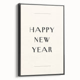 Minimalist Happy New Year - New Year's Eve Wall Art Print