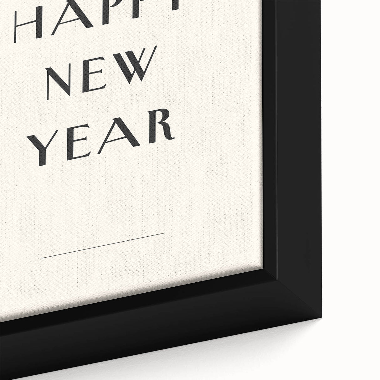 Minimalist Happy New Year - New Year's Eve Wall Art Print