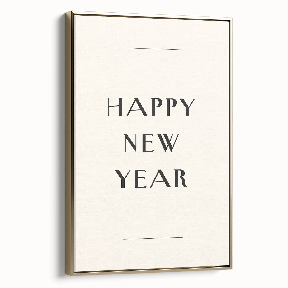 Minimalist Happy New Year - New Year's Eve Wall Art Print