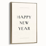 Minimalist Happy New Year - New Year's Eve Wall Art Print
