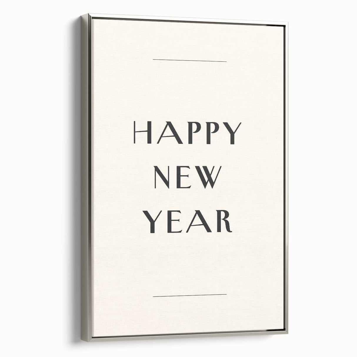 Minimalist Happy New Year - New Year's Eve Wall Art Print
