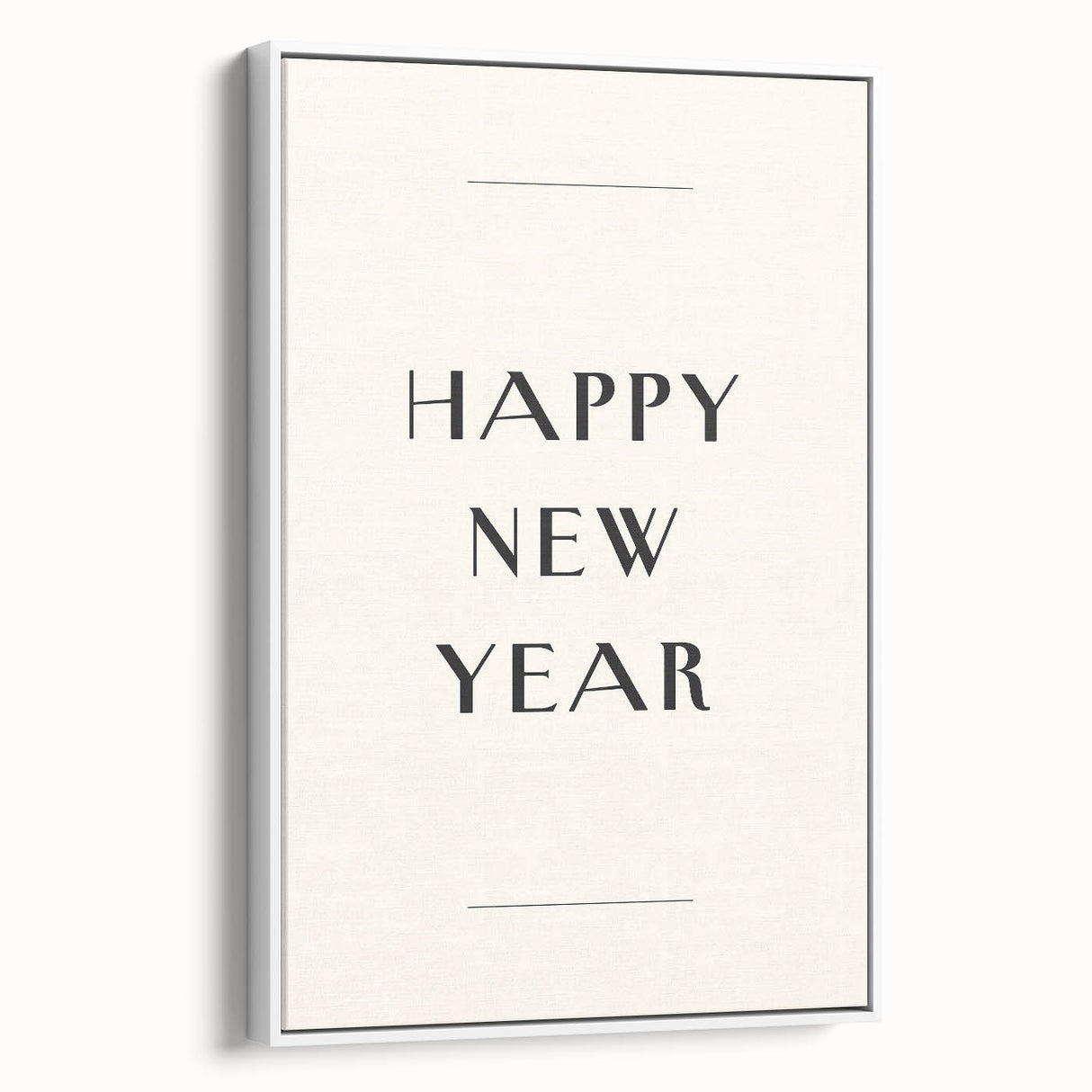 Minimalist Happy New Year - New Year's Eve Wall Art Print