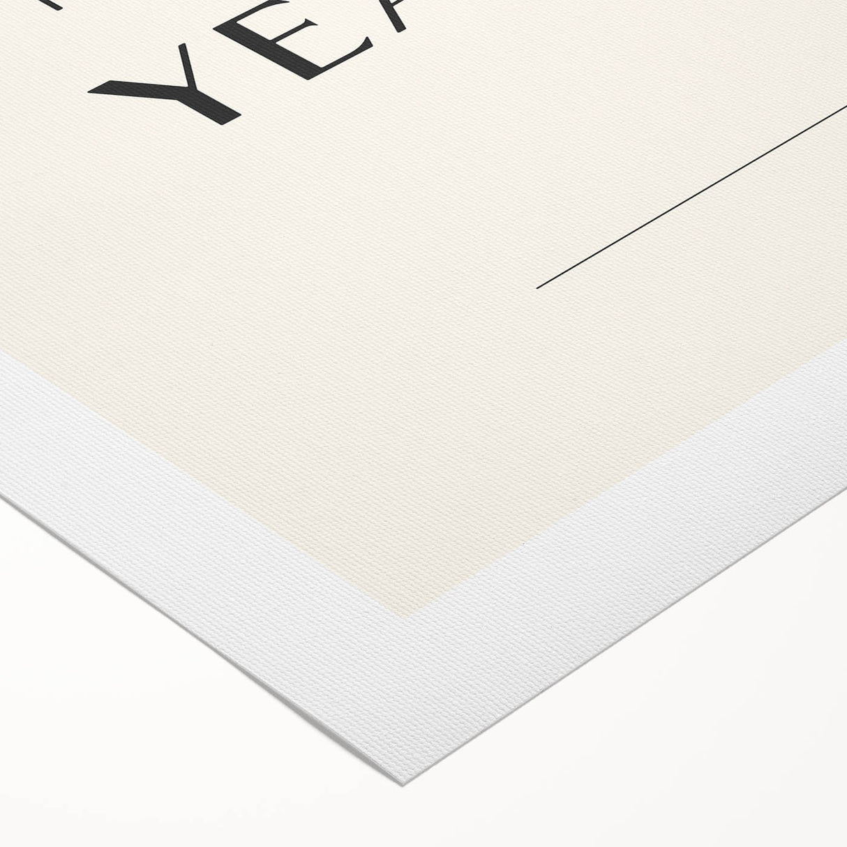 Minimalist Happy New Year - New Year's Eve Wall Art Print