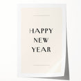 Minimalist Happy New Year - New Year's Eve Wall Art Print