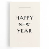 Minimalist Happy New Year - New Year's Eve Wall Art Print