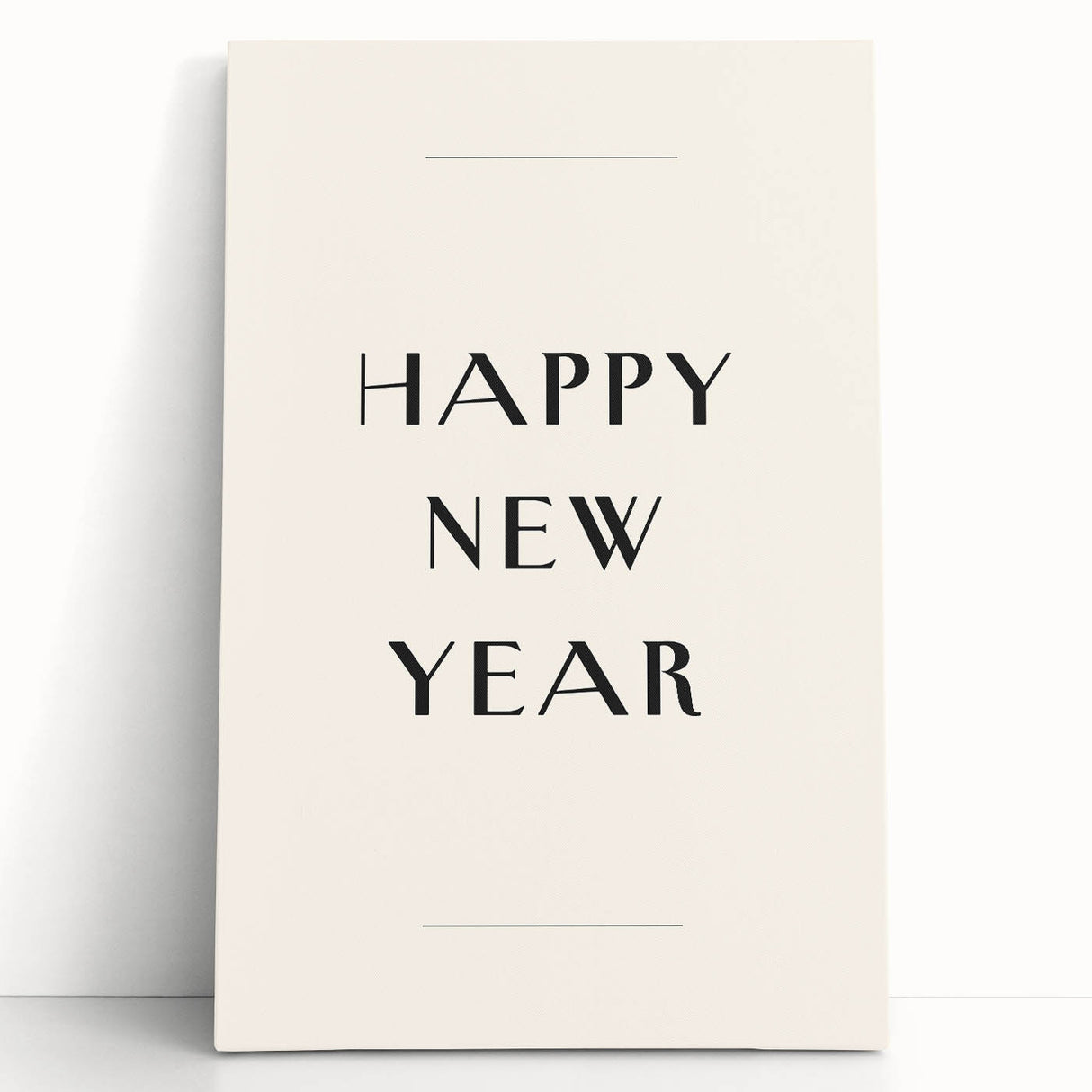 Minimalist Happy New Year - New Year's Eve Wall Art Print
