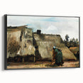 A Peasant Woman Digging - Rustic Impressionist Scene by Vincent van Gogh