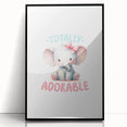 Adorable Baby Elephant Girls Room Wall Art – Nursery Print