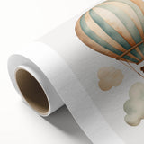 Teddy Bear Hot Air Balloon Nursery Wall Art - Baby Room Decor