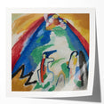 Abstract Mountain Landscape - Colorful Modern Wall Art Print