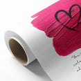 Modern Typography Wall Art - Pink Heart Quote Canvas Print