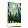 Acrylic print of Van Gogh's impressionist style painting with vibrant hues, ideal for dining room decor.