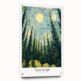 Acrylic print of Van Gogh's impressionist style painting with vibrant hues, ideal for dining room decor.
