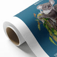 Australia Retro Travel Poster | Koala Wildlife Art Print