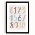 Numbers Kids Educational Wall Art – Minimalist Learning Print